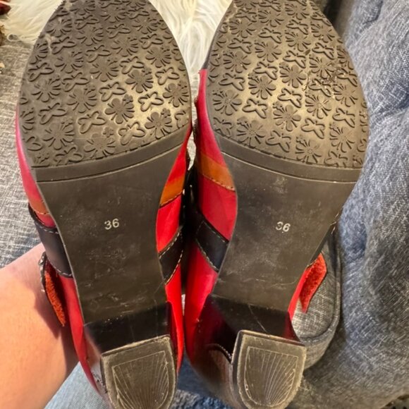 L’Artiste by Spring Step “Wondrous” Bootie – Red Leather – Women’s 36 (US 5.5–6) - Picture 9 of 10